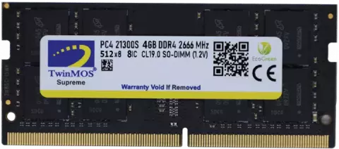 رم لپ تاپ 4 گیگابایت TwinMOS مدل DDR4 2666 (2400)MHz