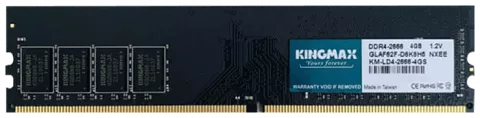 رم دسکتاپ (4GB*1) 4 گیگابایت KINGMAX مدل GLAF62F-D8 DDR4 2666(2400)MHz