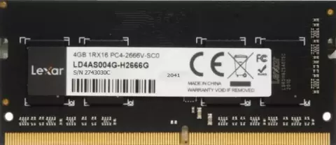 رم لپ تاپ 4 گیگابایت Lexar مدل DDR4 2666 (2400)MHz