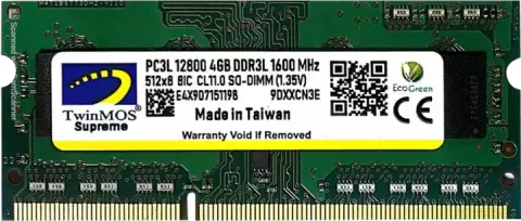 لپتاپ مدل 4GB 1600 TWINMOS DDR3L ALMAS
