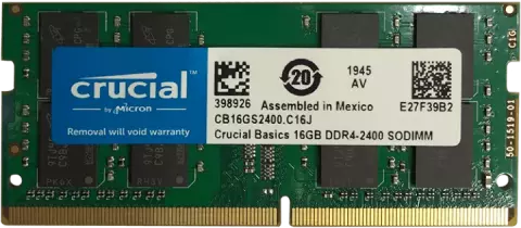 رم لپ تاپ 16 گیگابایت Crucial مدل CB16GS2400