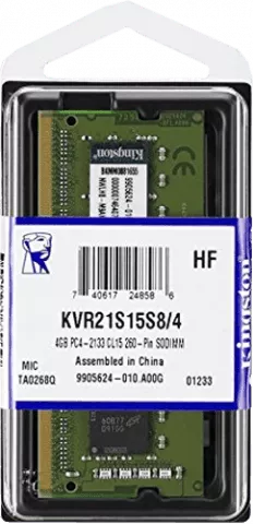 رم 4گیگابایت مارک Kingston مدل KVR21S15S8/4