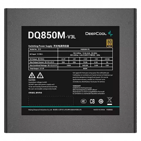 پاور 850 وات Deepcool مدل DQ850M-V3L 80Plus Gold