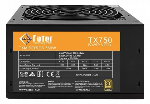 پاور 750 وات Fater مدل TX750 80Plus Gold