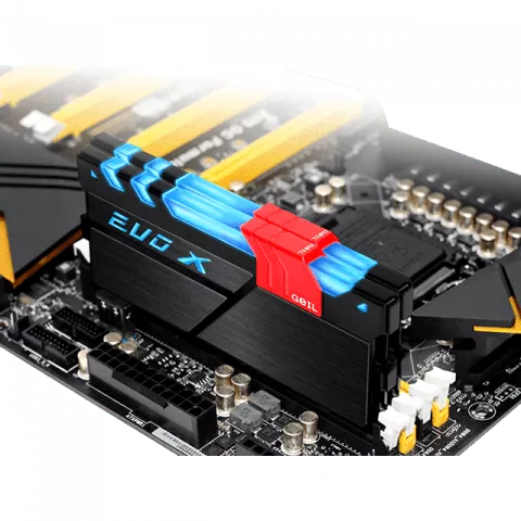 رم 16گیگابایت DDR4 مارک Geil مدل EVO X GEXB416GB3200C16ADC