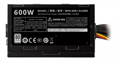 پاور 600 وات Cooler Master مدل ELITE 600 230V – V4 80 PLUS