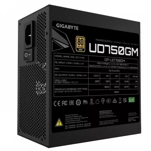 پاور 750 وات Gigabyte مدل GP-UD750GM 80Plus Gold