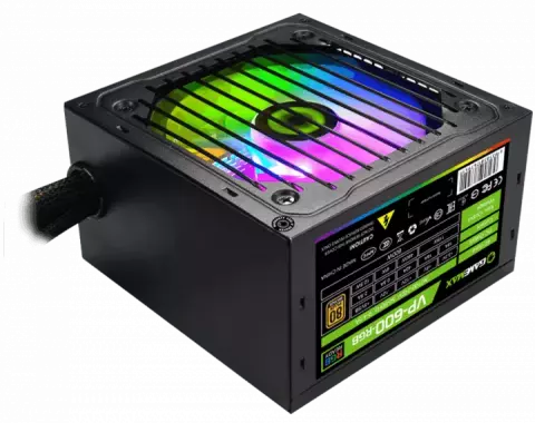پاور 600 وات GameMax مدل VP-600-RGB 80Plus Bronze
