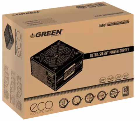 پاور 300 وات Green مدل GP300A-ECO REV3.1 80Plus Standard