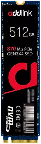 حافظه SSD اینترنال 512 گیگابایت Addlink مدل S70 Lite NVMe M.2
