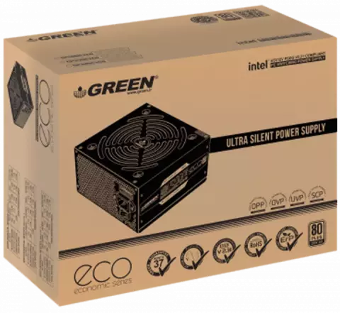 پاور 400 وات Green مدل GP400A-ECO REV3.1 80Plus Standard