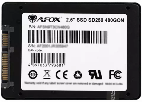 حافظه SSD اینترنال 480 گیگابایت Afox مدل SD250
