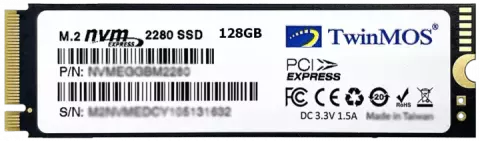 حافظه SSD اینترنال 128 گیگابایت TwinMOS NVMe M.2