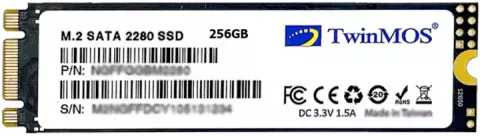 حافظه SSD اینترنال 256 گیگابایت TwinMOS M.2