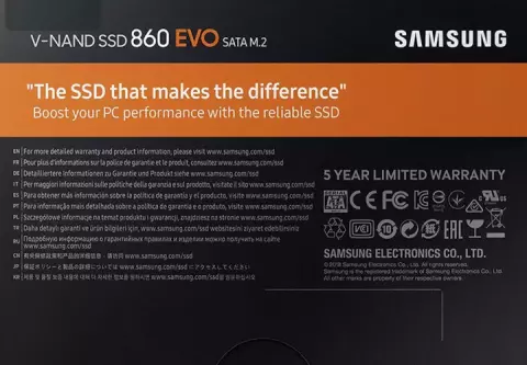 حافظه SSD اینترنال 1 ترابایت Samsung مدل M.2 860 EVO