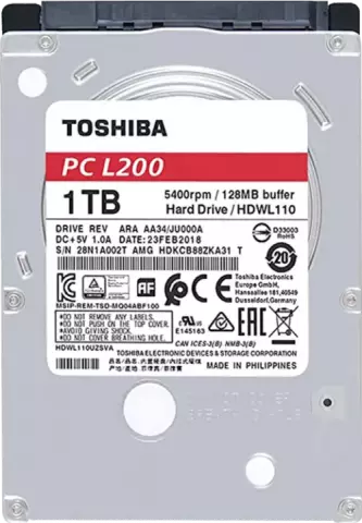 هارد لپ تاپ 1 ترابایت TOSHIBA مدل L200 HDWL110