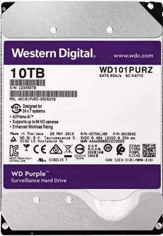 10TB WD PURPLE SURVEILLANCE WD101PURZ SATA III 256MB ZARIN TEJARAT HARD
