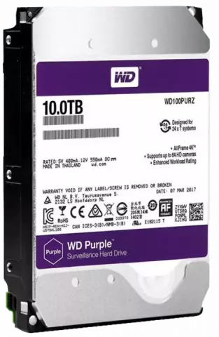 هارد اینترنال 10 ترابایت WD مدل PURPLE SURVEILLANCE WD101PURZ