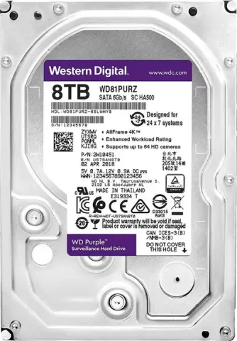 8TB WD PURPLE SURVEILLANCE WD81PURZ SATA III 256MB ALMAS HARD