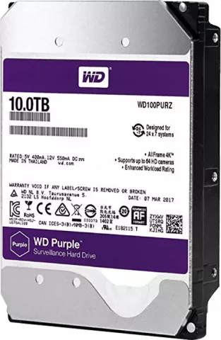 10TB WD PURPLE SURVEILLANCE WD100PURZ SATA III 256MB HAMI HARD