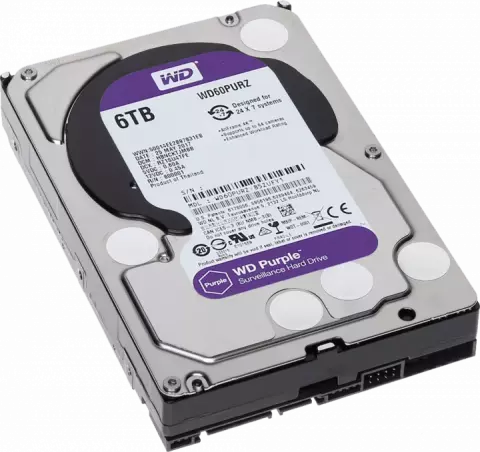 هارد اینترنال 6ترابایت WD مدل PURPLE SURVEILLANCE WD60PURZ