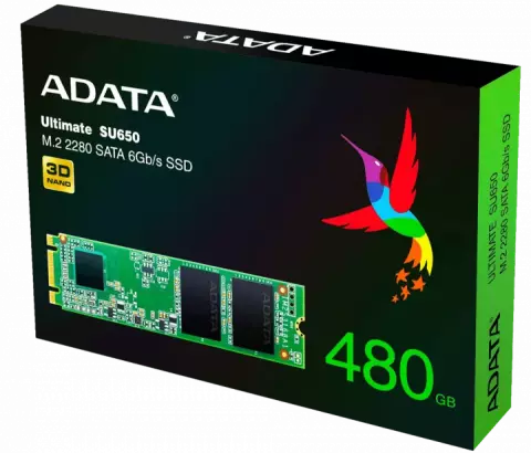 حافظه SSD اینترنال 480 گیگابایت Adata مدل ULTIMATE SU650 M.2