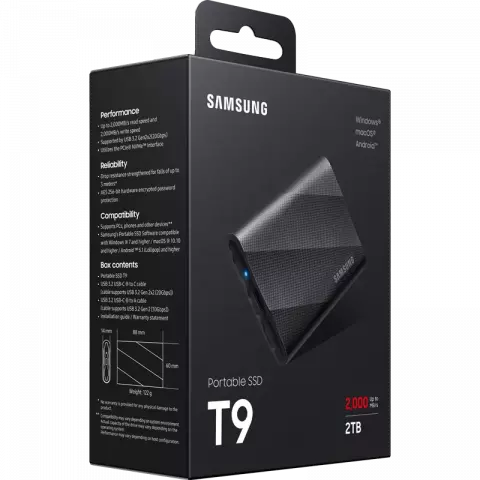 حافظه SSD اکسترنال 2 ترابایت Samsung مدل  T9