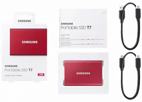 حافظه SSD اکسترنال 2 ترابایت Samsung مدل  T7