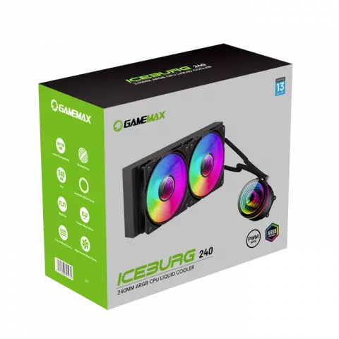 خنک کننده پردازنده  GameMax مدل  ICEBURG 240 Infinity