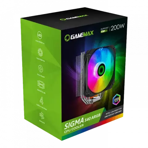 خنک کننده پردازنده GameMax مدل Sigma 540 ARGB