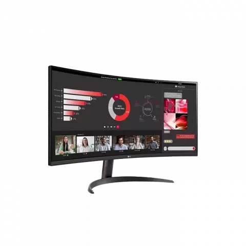 مانیتور منحنی 34 اینچ LG مدل 34WR50QC-B