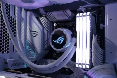 خنک کننده پردازنده ASUS مدل ROG Strix LC 360 RGB White Edition