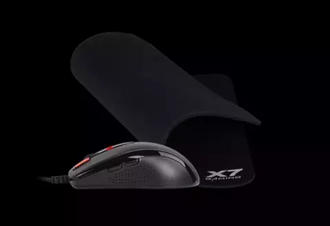 موس سیمی گیمینگ A4TECH مدل X-7120 به همراه موس پد