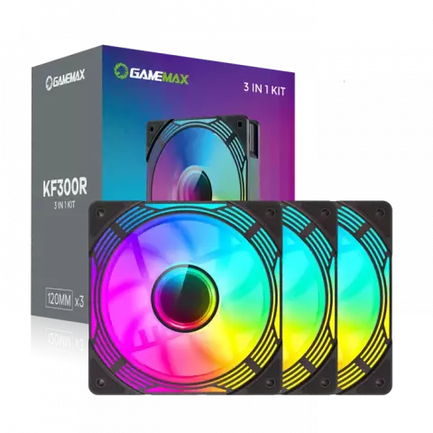 پک 3 تایی فن کیس GameMax مدل KF300R Black