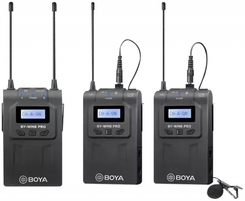 فرستنده و گیرنده میکروفون بی سیم Boya مدل BY-WM8 PRO-K2