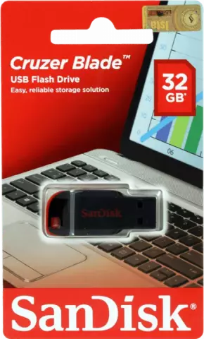 فلش مموری 32گیگابایت Sandisk مدل CRUZER BLADE