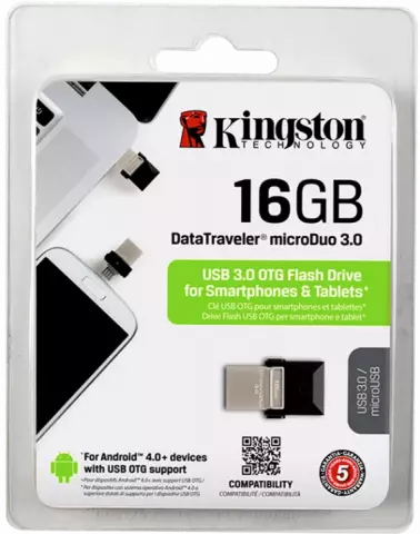 فلش مموری 16گیگابایت Kingston مدل DTDUO3