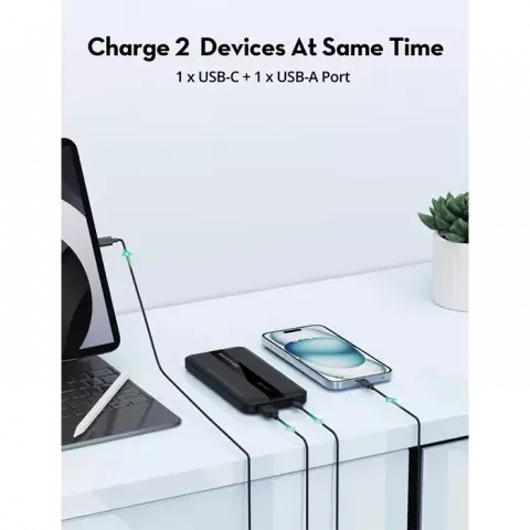 پاور بانک 10000 میلی‌آمپر ساعت RAVPOWER مدل RP-PB1236