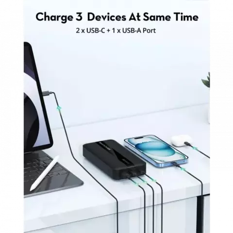 پاور بانک 20000 میلی‌آمپر ساعت RAVPOWER مدل RP-PB1235