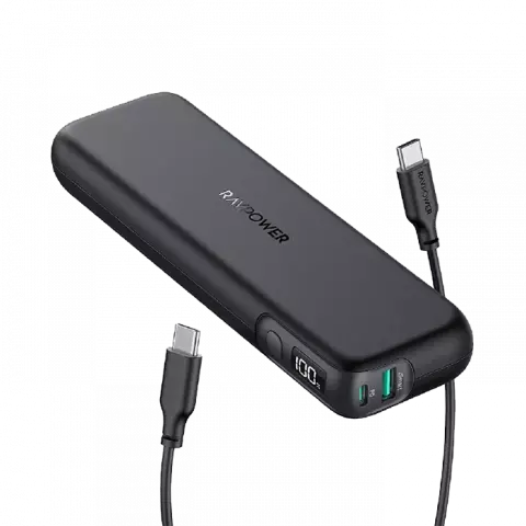 پاور بانک 15000 میلی‌آمپر ساعت RAVPOWER مدل RP-PB203
