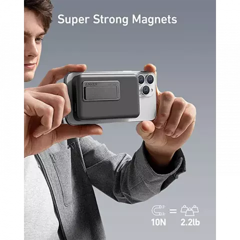 پاور بانک 10000 میلی آمپر ساعت Anker مدل 633Magnetic Battery (MagGo) A1641