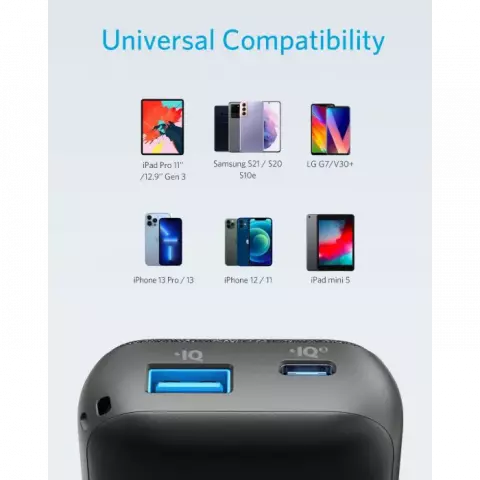 پاور بانک 10000 میلی‌آمپر ساعت Anker مدل PowerCore Metro A1246