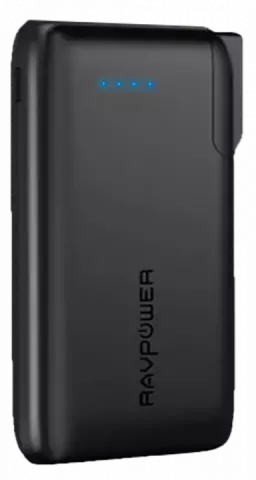 پاوربانک 10000 میلی آمپر ساعت و شارژر دیواری RAVPOWER مدل SAVIOR RP-PB066