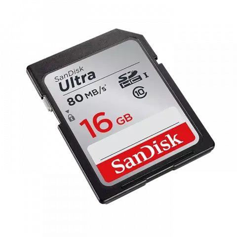 مموری کارت 16 گیگابایت Sandisk مدل Ultra کلاس 10 استاندارد UHS-I