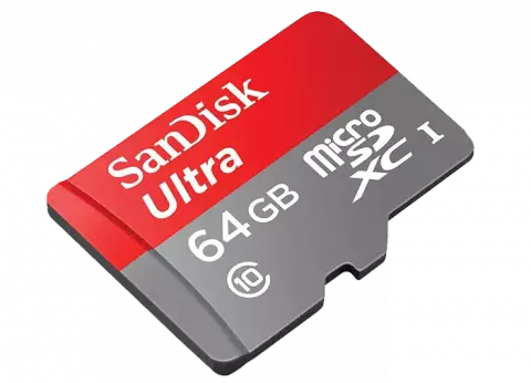 مموری کارت 64 گیگابایت Sandisk مدل Ultra کلاس 10 استاندارد UHS-I U1