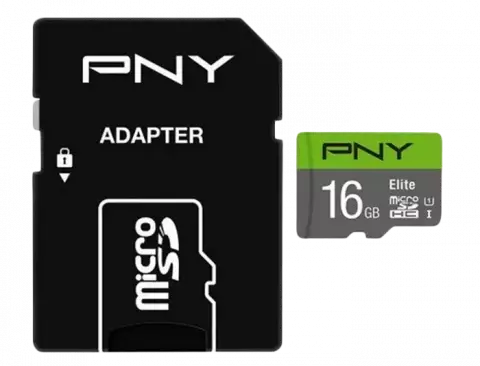 مموری کارت 16 گیگابایت PNY مدل Elite کلاس 10 استاندارد UHS-I U1 همراه با آداپتور