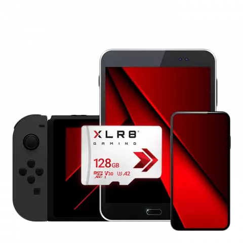 مموری کارت 128 گیگابایت PNY مدل XLR8 Gaming کلاس 10 استاندارد UHS-I U3 همراه با آداپتور