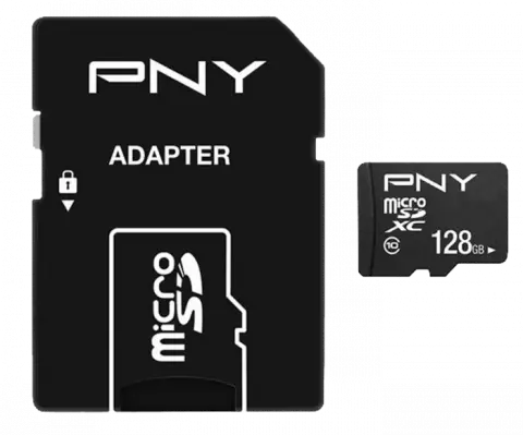 مموری کارت 128 گیگابایت PNY مدل Performance Plus کلاس 10 همراه با آداپتور