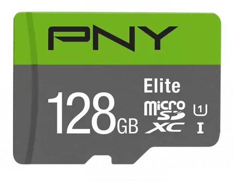 مموری کارت 128 گیگابایت PNY مدل Elite کلاس 10 استاندارد UHS-I U1 همراه با آداپتور