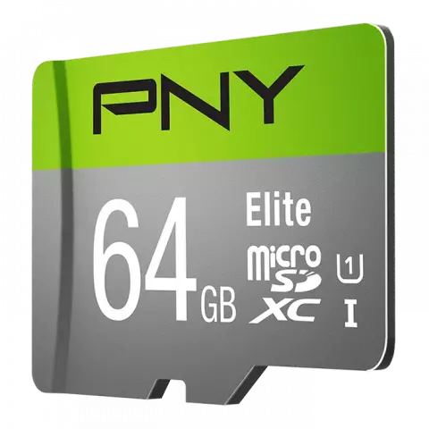 مموری کارت 64 گیگابایت PNY مدل Elite کلاس 10 استاندارد UHS-I U1 همراه با آداپتور